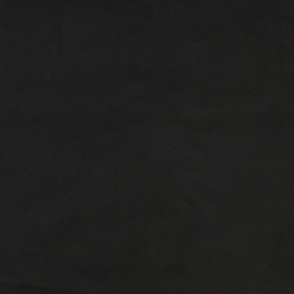 Black King Single Box Spring Bed with Velvet Pocket Spring Mattress Topper
