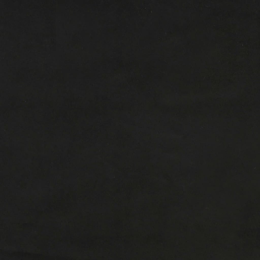 Black Velvet Box Spring Bed Pocket Spring Mattress King Single Size with Topper