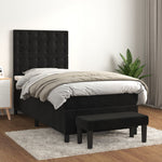 Black Box Spring Bed with Pocket Spring Velvet Mattress King Single