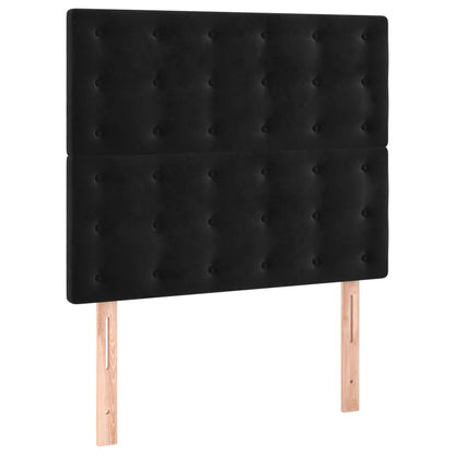Black Box Spring Bed with Pocket Spring Velvet Mattress King Single
