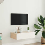 TV Cabinet with LED Lights White