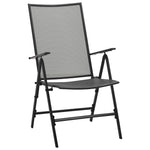 Reclining Garden Chair Set 5 Piece - Anthracite