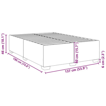 Bed Frame without Mattress Double Fabric