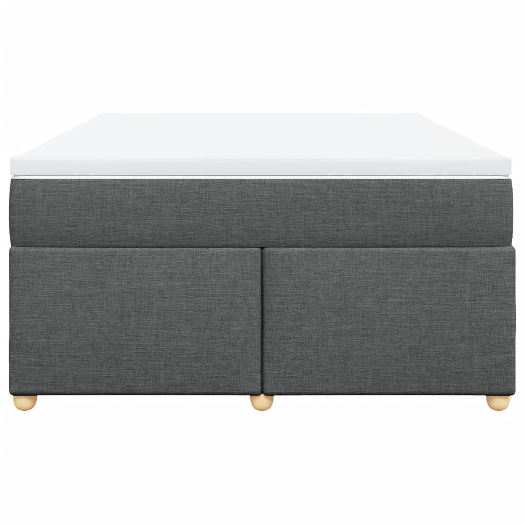 Box Spring Bed with Mattress Double Fabric