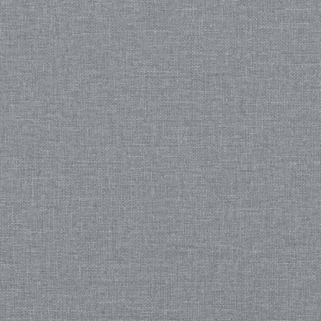 Box Spring Bed with Mattress Dark Grey Queen Fabric