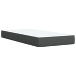 Dark Grey King Single Box Spring Bed with Mattress – Elegant Fabric