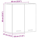 Wall Hanging Cabinet Sonoma Oak 60x60cm | HomeAndLiving