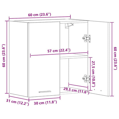 Wall Hanging Cabinet Sonoma Oak 60x60cm | HomeAndLiving