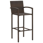 3 Piece Garden Bar Set Brown Solid Wood Acacia