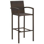 5 Piece Garden Bar Set Brown Solid Wood Acacia