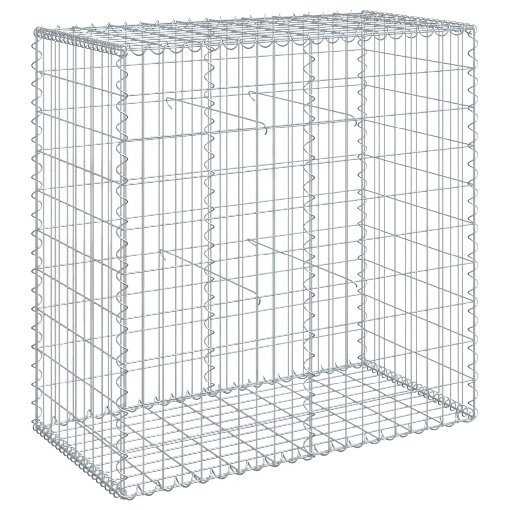 Gabion Basket Cover 100x50x100cm Galvanised | HomeAndLiving