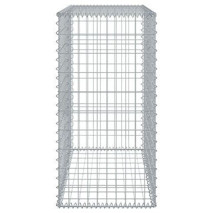 Gabion Basket Cover 100x50x100cm Galvanised | HomeAndLiving