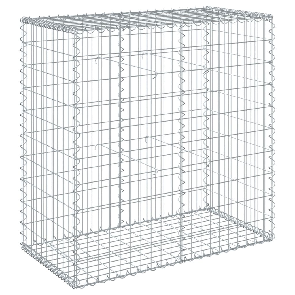 Gabion Basket Cover 100x50x100cm Galvanised | HomeAndLiving