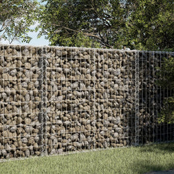 Gabion Basket Cover 100x50x100cm Galvanised | HomeAndLiving