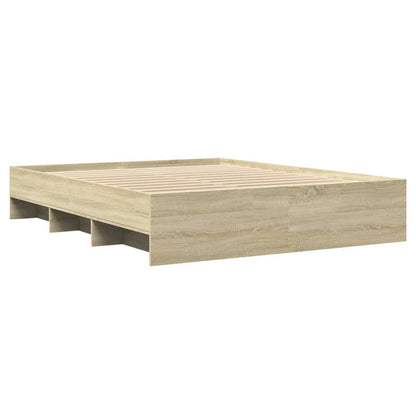Stylish Bed Frame Sonoma Oak Queen Size