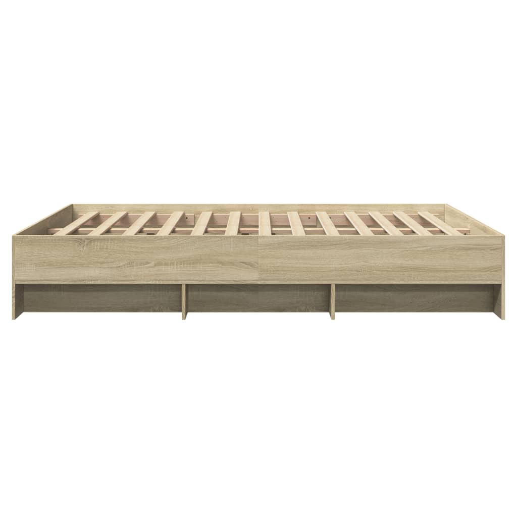 Stylish Bed Frame Sonoma Oak Queen Size
