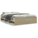 Bed Frame Sonoma Oak - Engineered Wood Double Size