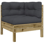 8 Piece Garden Sofa Set with Cushions Impregnated Wood Pine