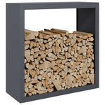 Steel Firewood Rack Anthracite 100x100cm | HomeAndLiving