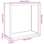 Steel Firewood Rack Anthracite 100x100cm | HomeAndLiving