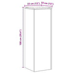 White Plant Stand 100cm Engineered Wood | HomeAndLiving