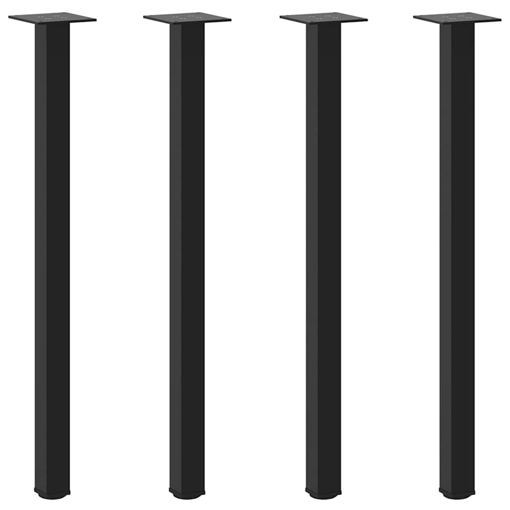 Coffee Table Legs 4 pcs Black  Steel
