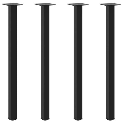 Coffee Table Legs 4 pcs Black  Steel