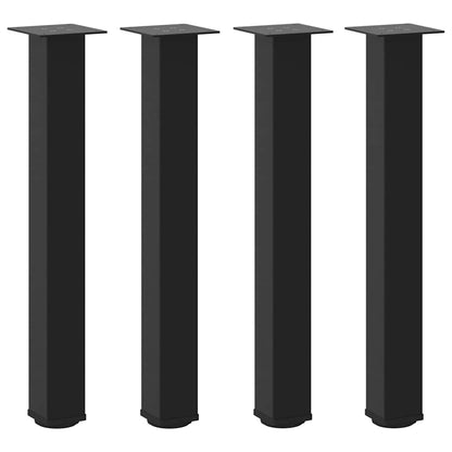 Coffee Table Legs 4 pcs Black  Steel - Stylish
