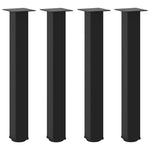 Coffee Table Legs 4 pcs Black  Steel - Stylish