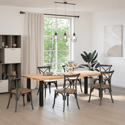 Coffee Table Legs 4 pcs Black  Steel - Stylish