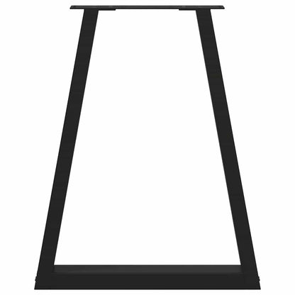 Coffee Table Legs V-Shape 2 pcs Black - Steel