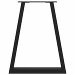 Coffee Table Legs V-Shape 2 pcs Black - Steel