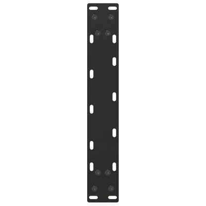Coffee Table Legs U-Shaped 2-pcs Black Steel