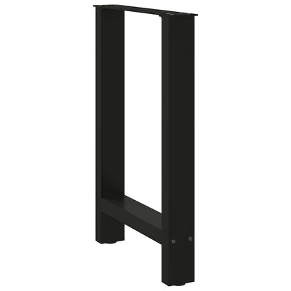 Coffee Table Legs Black 2 pcs Steel-Stylish