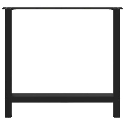 Coffee Table Legs Black 2 pcs Steel