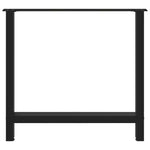 Coffee Table Legs Black 2 pcs Steel