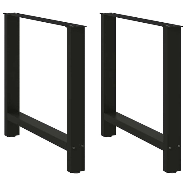  Coffee Table Legs Black 2 pcs - Steel