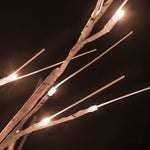 Elegant  White Birch Artificial Christmas Tree  White LEDs