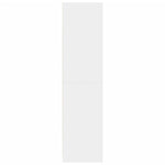 Engineered Wood Wardrobe Cabinet Freestanding Clothes Closet with Hanging Rail