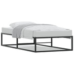 Bed Frame without Mattress White Single Metal