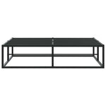 Bed Frame without Mattress Black Double Metal