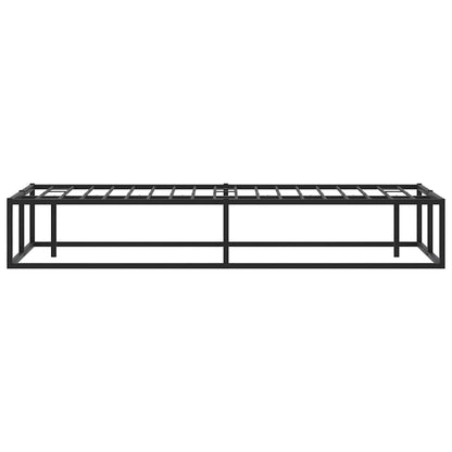 Bed Frame without Mattress Black Double Metal