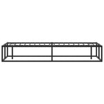 Bed Frame without Mattress Black Double Metal