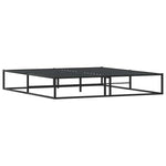 Bed Frame without Mattress Black King Metal