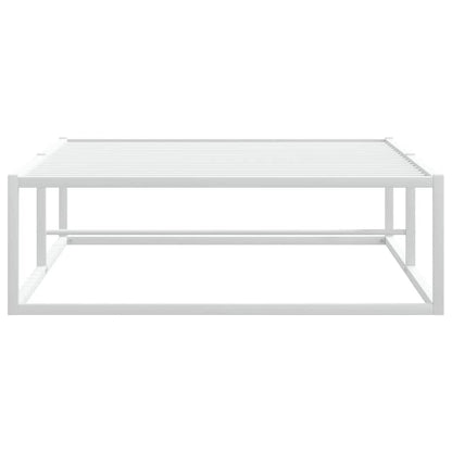 Bed Frame without Mattress White Single Metal