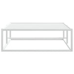 Bed Frame without Mattress White Single Metal