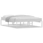 Bed Frame without Mattress Black Double Metal