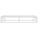 Bed Frame without Mattress White Queen Metal