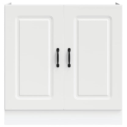 Sink Base Cabinet Kalmar White Engineered Wood
