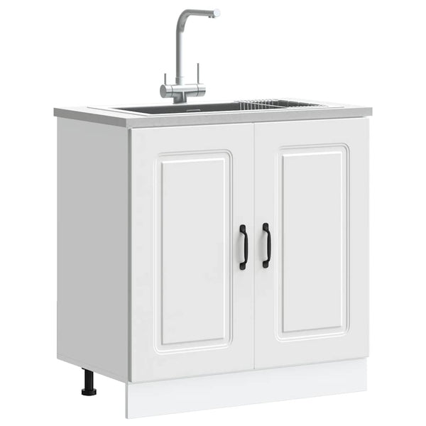  Sink Base Cabinet Kalmar White Engineered Wood